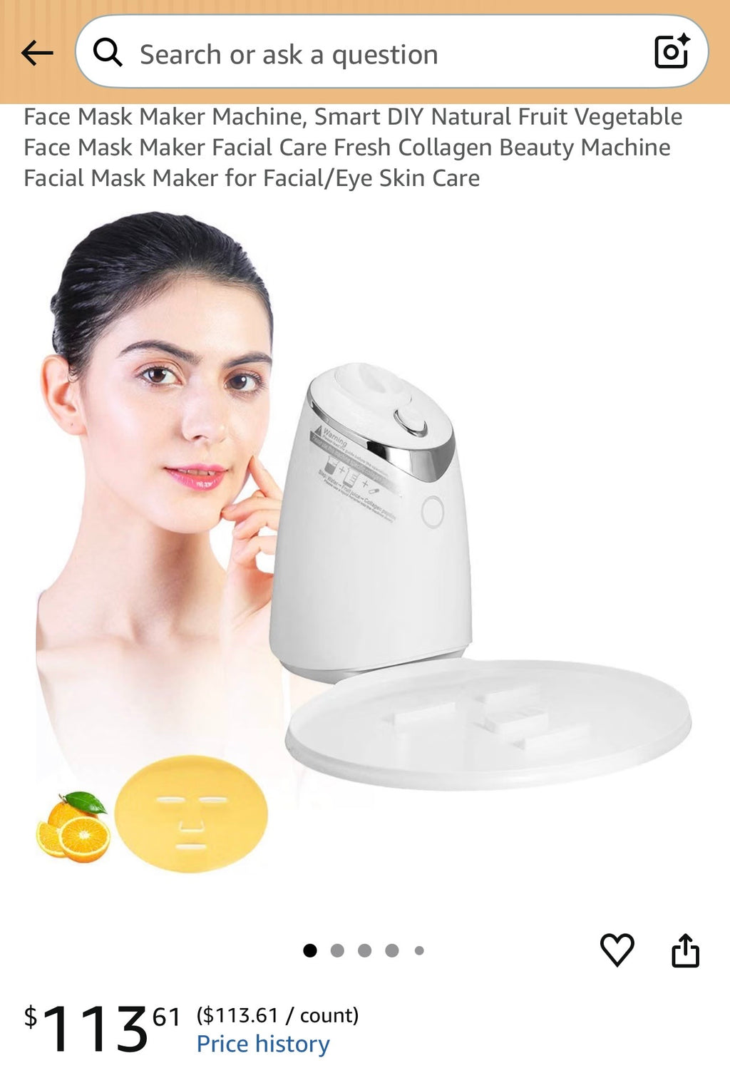 Smart DIY Collagen Face Mask Maker | Automatic Fruit & Vegetable Facial Mask Machine