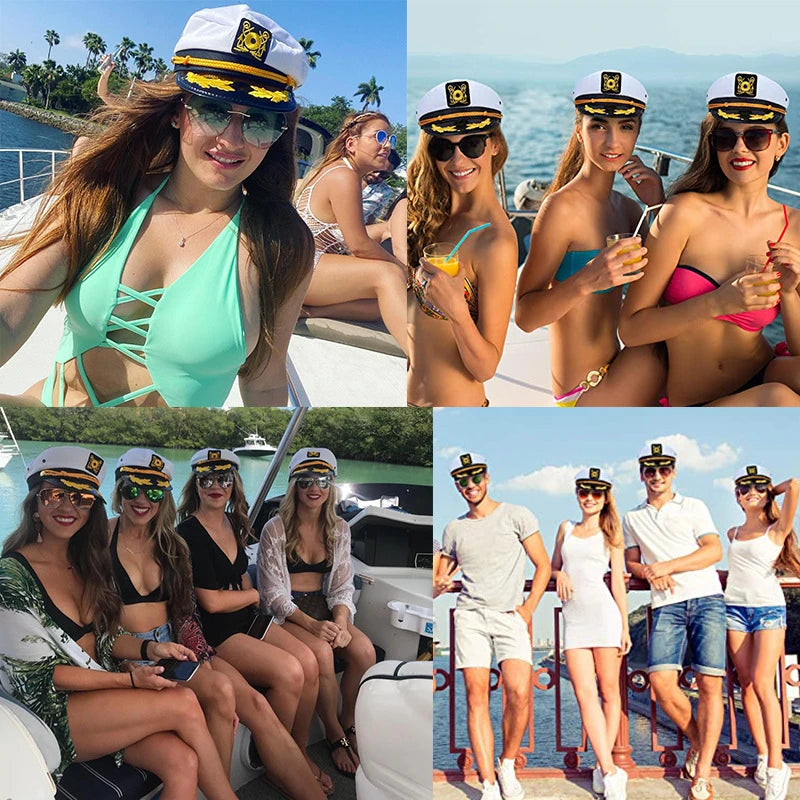 Classic Captain’s Hat – Nautical Maritime Officer Cap