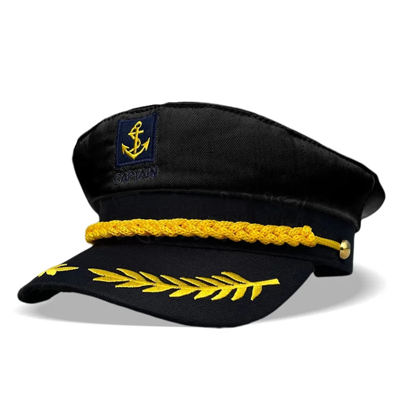 Classic Captain’s Hat – Nautical Maritime Officer Cap