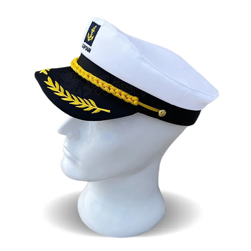 Classic Captain’s Hat – Nautical Maritime Officer Cap