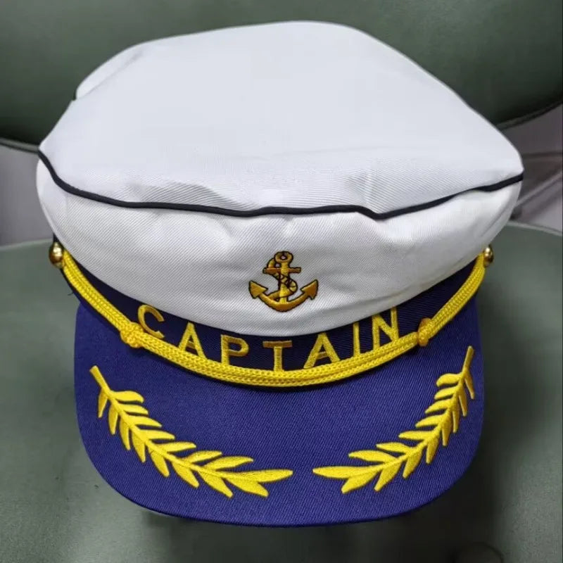 Classic Captain’s Hat – Nautical Maritime Officer Cap