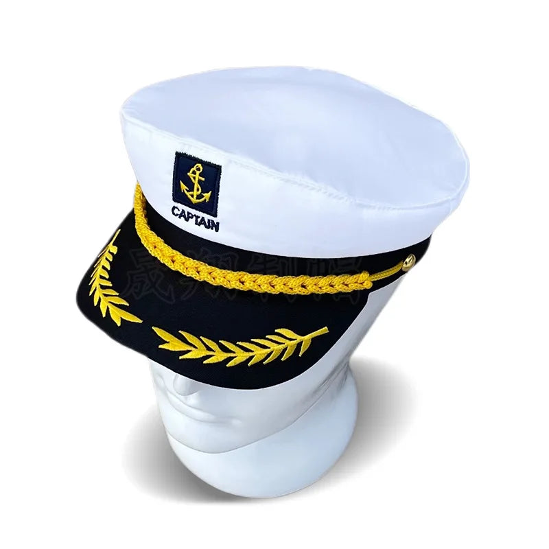 Classic Captain’s Hat – Nautical Maritime Officer Cap