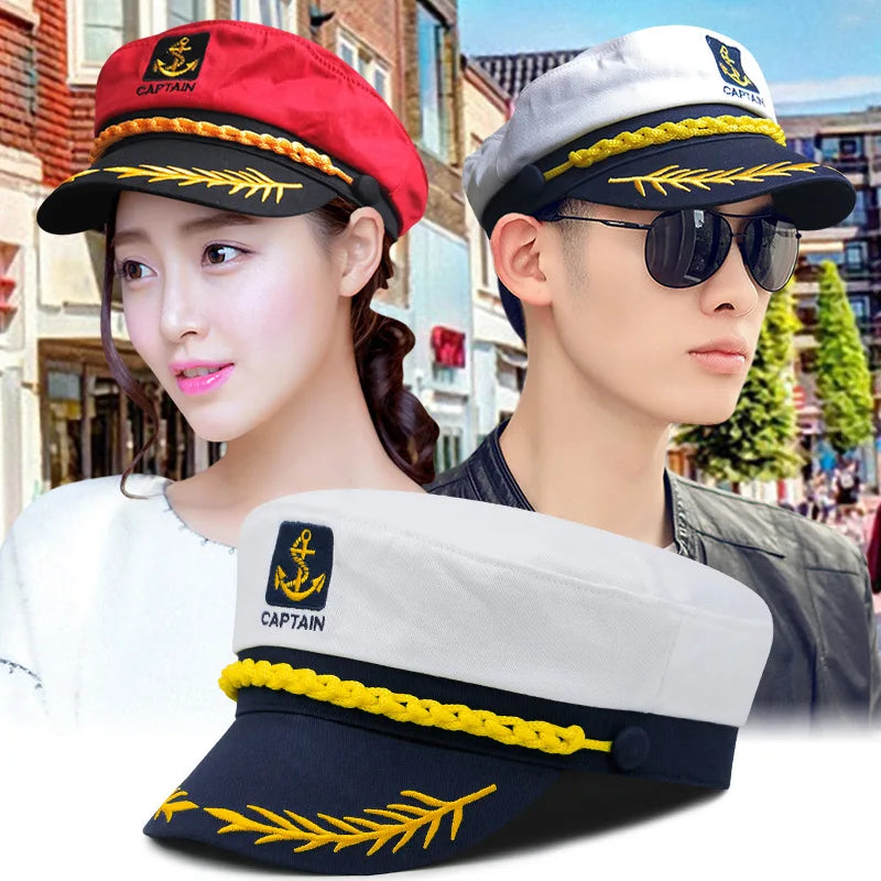 Classic Captain’s Hat – Nautical Maritime Officer Cap