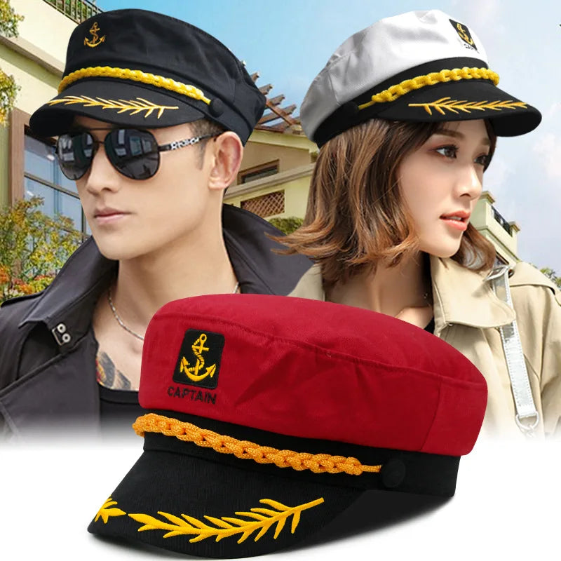 Classic Captain’s Hat – Nautical Maritime Officer Cap
