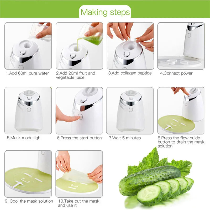 Smart DIY Collagen Face Mask Maker | Automatic Fruit & Vegetable Facial Mask Machine