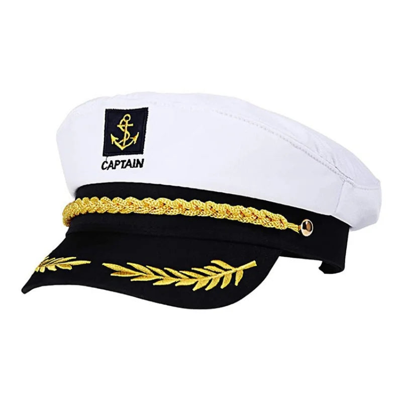 Classic Captain’s Hat – Nautical Maritime Officer Cap