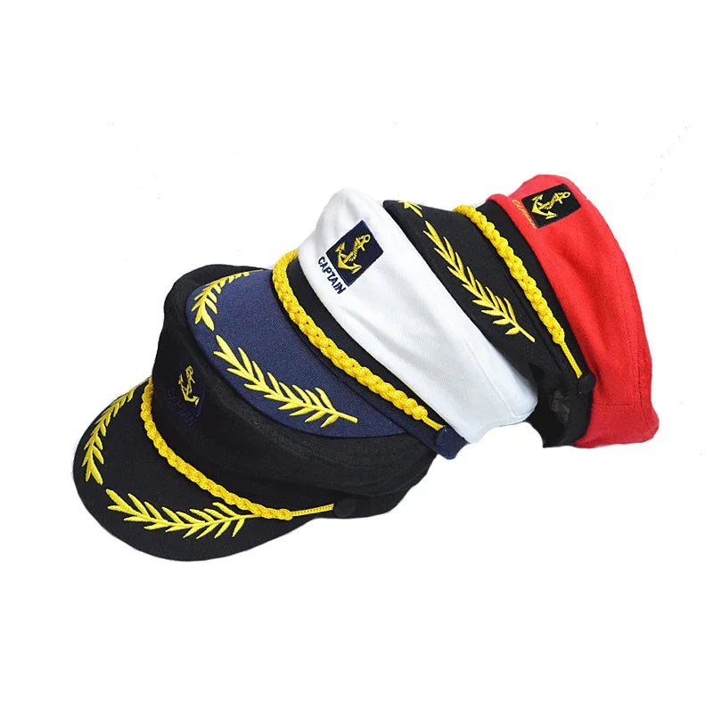 Classic Captain’s Hat – Nautical Maritime Officer Cap